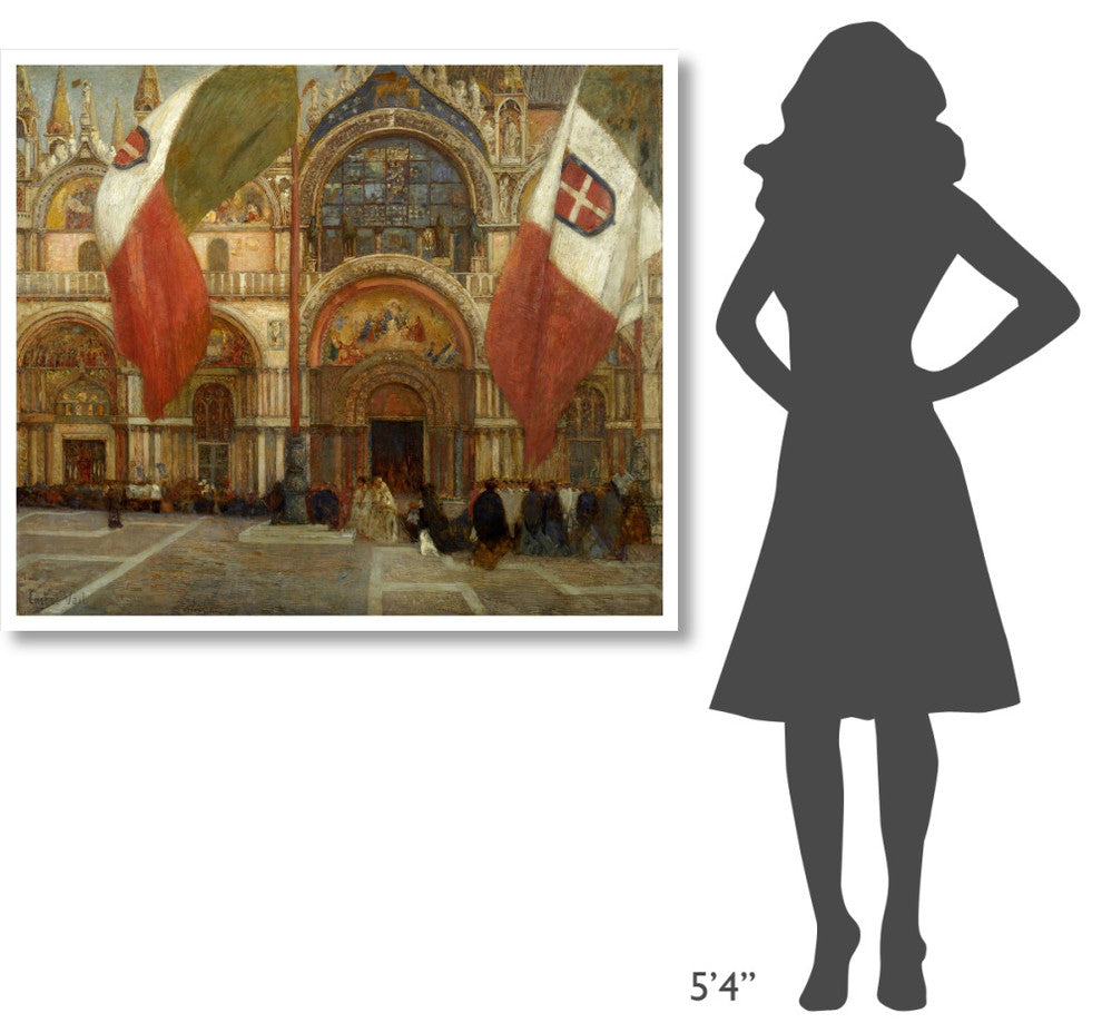 "Jour de fÃªte Ã  Venise, ca. 1904" Print by Eugene Lawrence Vail, 46"x39"