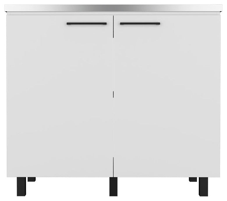 Utility Sink Cabinet Burwood, Kitchen, White