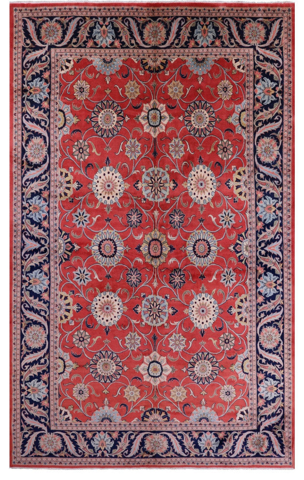11' 10" X 19' 3" Persian Sultanabad Handmade Wool Rug Q9454
