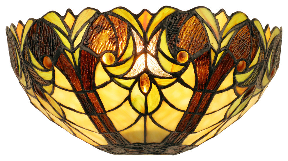 Liaison Victorian-Style 1-Light Finish Wall Sconce 12" Shade