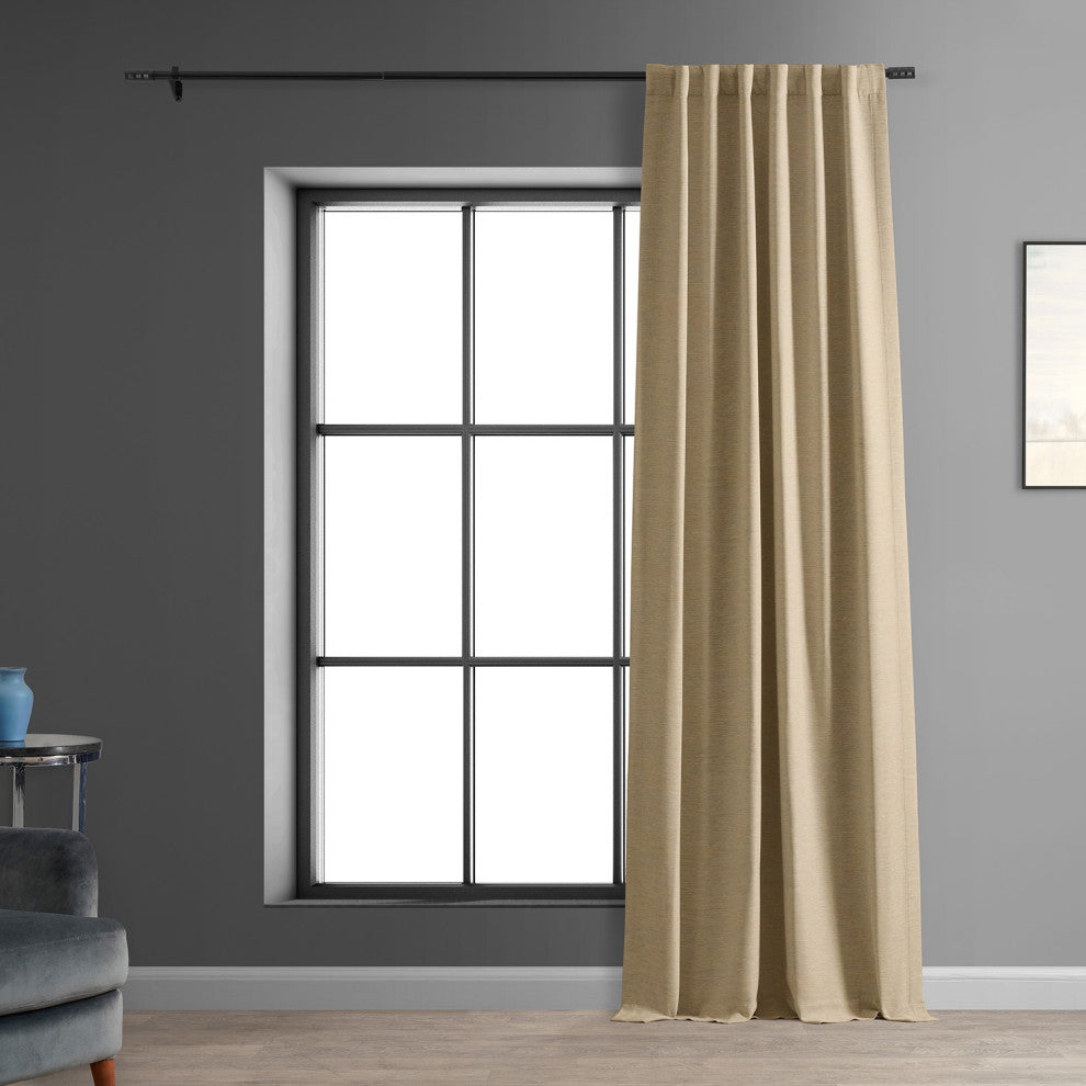 Ginger Bellino Blackout Room Darkening Curtain Single Panel, 50"x120"