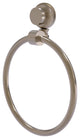 Venus Towel Ring With Twist Accent, Antique Pewter