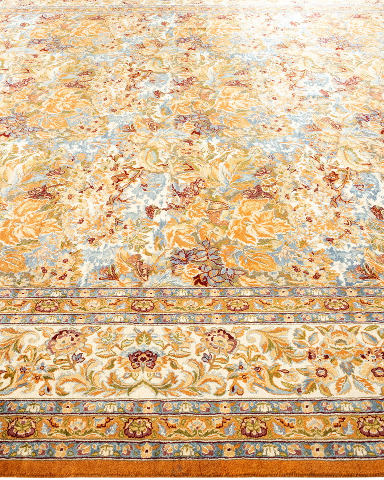 Mogul, One-of-a-Kind Hand-Knotted Area Rug Yellow, 8' 10" x 12' 1"