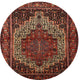 Ahgly Company Indoor Round Traditional Area Rugs, 4' Round