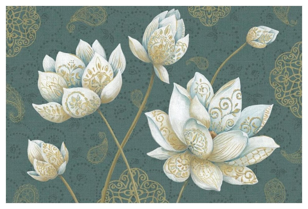 "Lotus Dream IB" Digital Paper Print by Daphne Brissonnet, 50"x34"