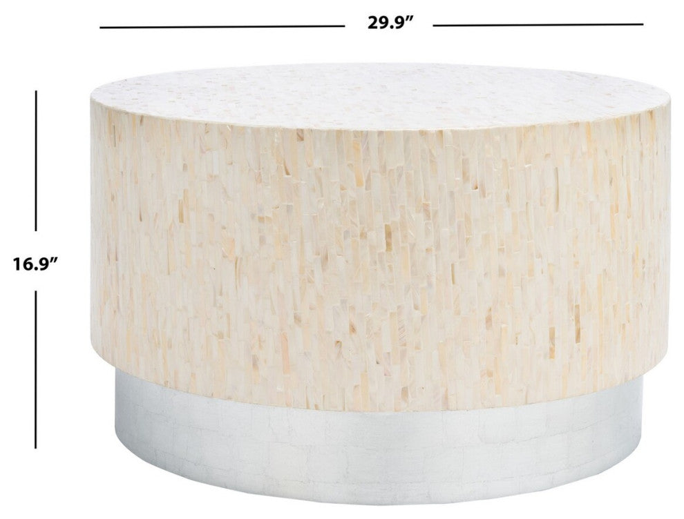 Safavieh Scarlett Round Coffee Table, Natural