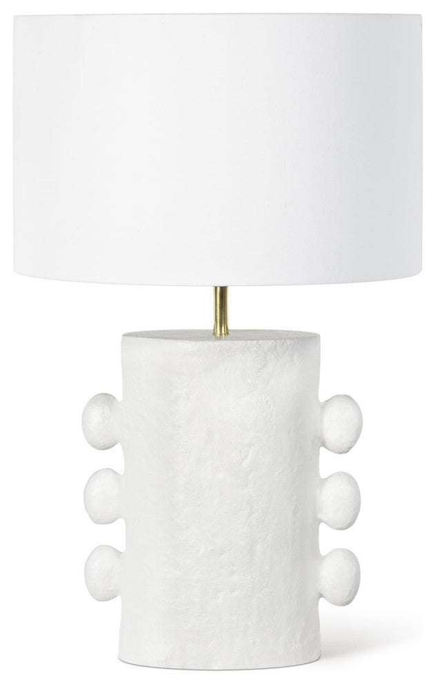 Maya Metal Table Lamp, White