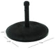 GDF Studio Tulare Outdoor 33 lbs Circular Concrete Umbrella Base, Black