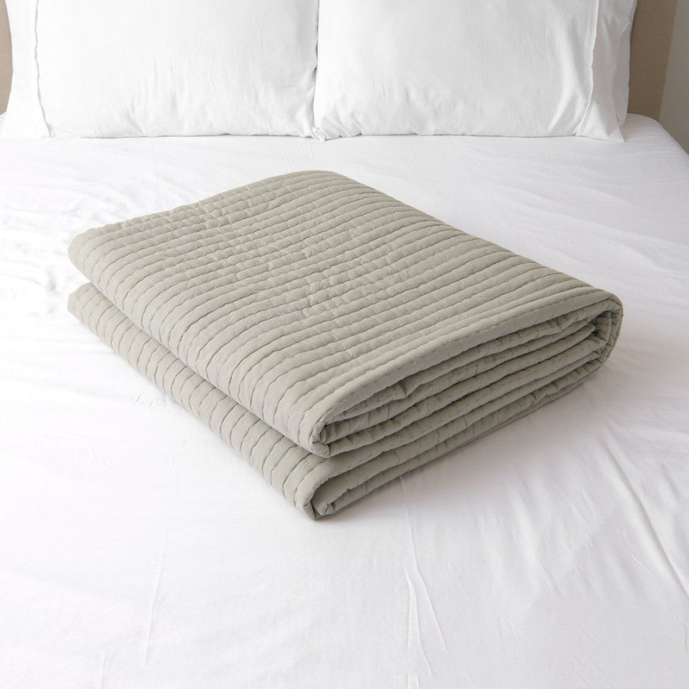 Cotton Quilt, Sage, Queen