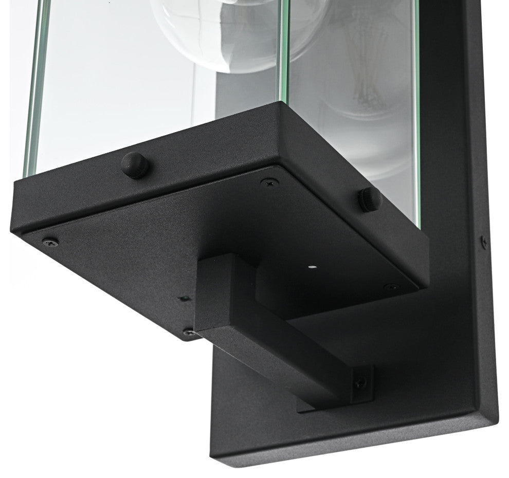 Home Living 6" Outdoor Wall Sconce, Black