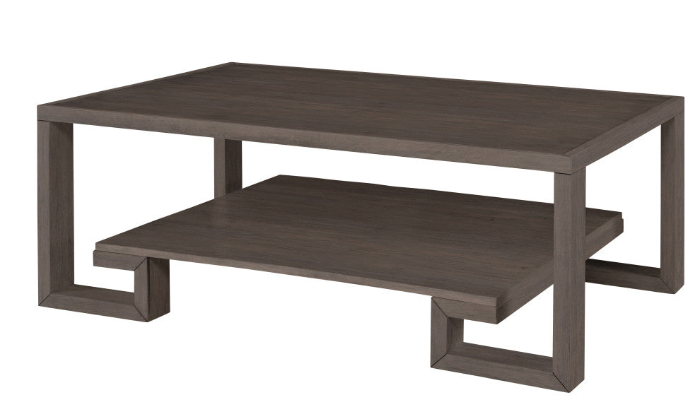 Greek Key Cocktail Table, Mink