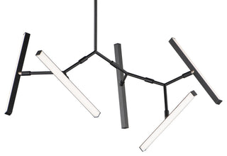 ET2 E21244 Robotica 5 Light 37"W LED Abstract Chandelier - Black