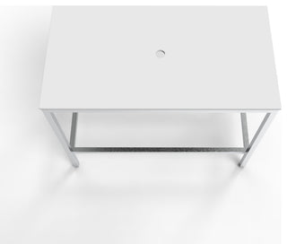 Stainless Steel Vanity, Glass Sink, Modern Edition, Black Gradient, Brushed Base