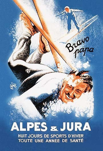 Alpes and Jura - Canvas Poster 20" x 30"