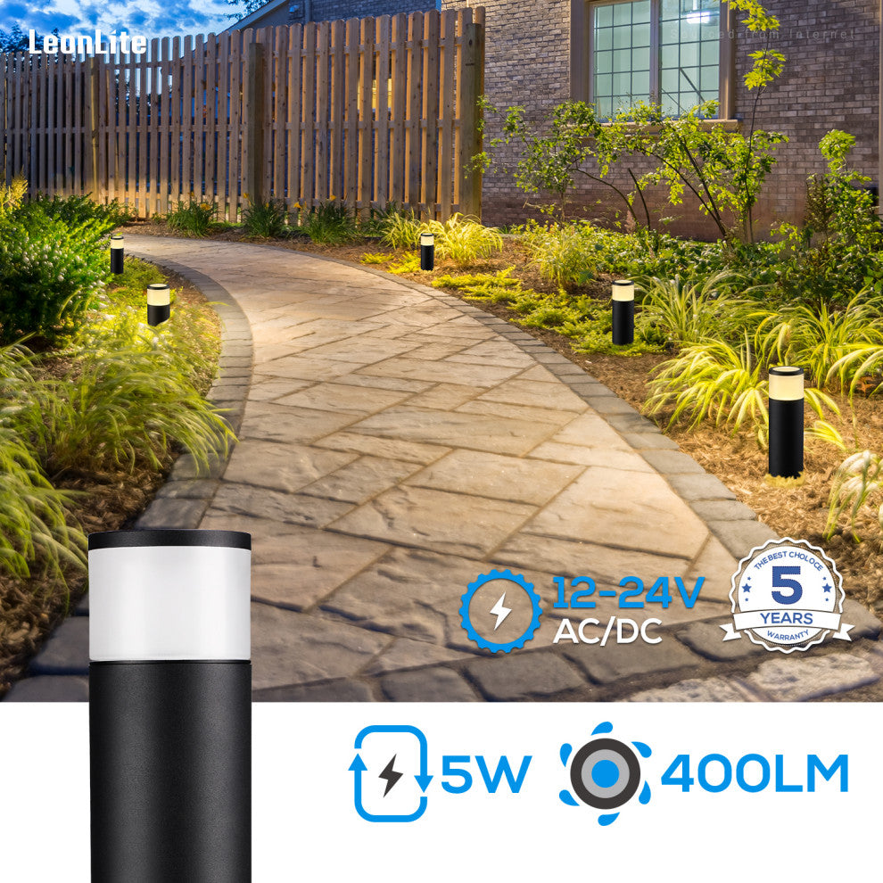 4 Pack 5W LED Landscape Light Low Voltage Waterproof for Pathway Patio Yard