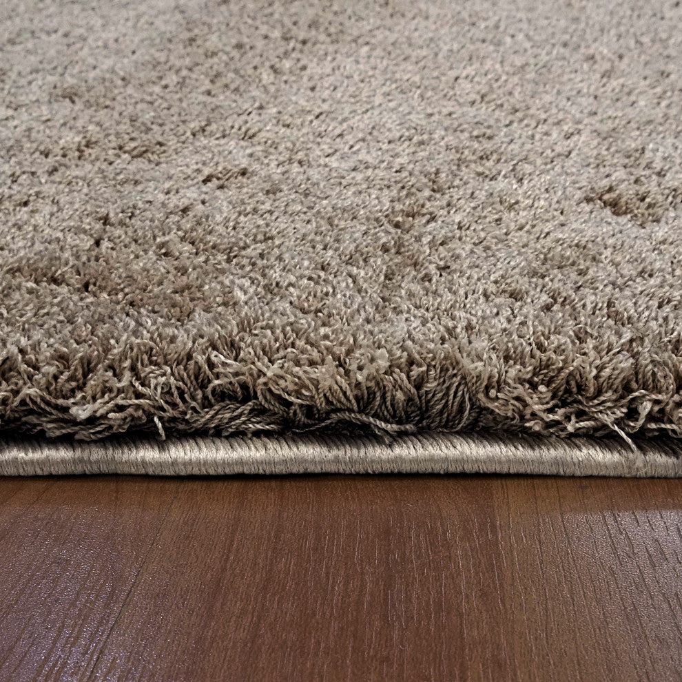Silky Shag 5900-115 Area Rug, Beige, 6''7"x9''6"