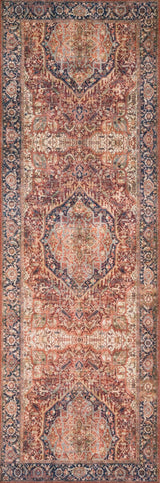 Loloi Layla Lay-08 Rug, Red/Navy, 2'6"x7'6" Runner
