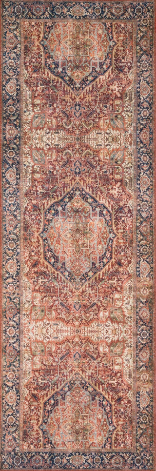 Loloi Layla Lay-08 Rug, Red/Navy, 2'6"x7'6" Runner