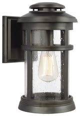 Newport 1-Light Outdoor Wall Lantern, Antique Bronze