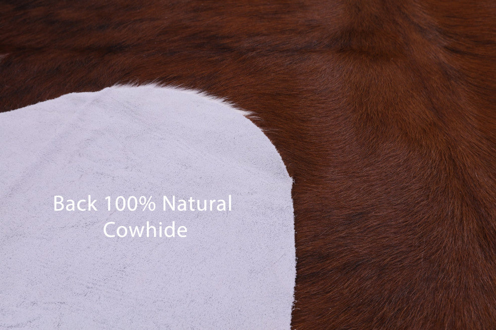 Natural Cowhide Rug 6' 9" X 5' 9" C1565