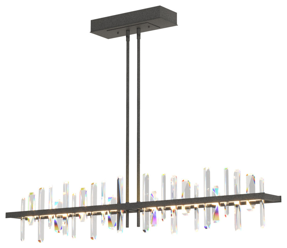 Solitude Large LED Pendant, Natural Iron Finish