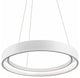 Fornello LED 1-Ring Pendant, Sand Textured White