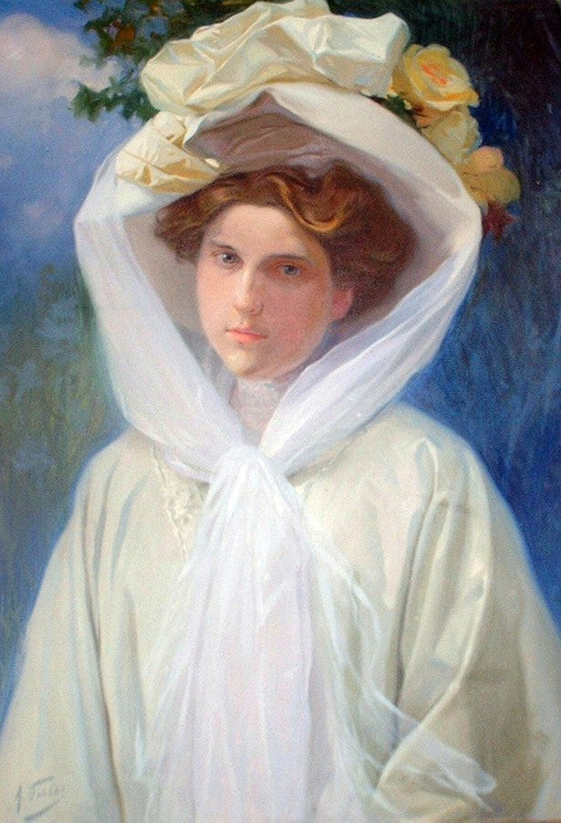 Antonio Fillol Granell Adela de La Hoz, Gallery Wrapped Canvas Print, 18"x27"