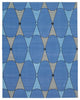 Rug N Carpet - Handmade Wool 9' 3'' x 11' 9'' Geometric Dhurrie Kilim Rug