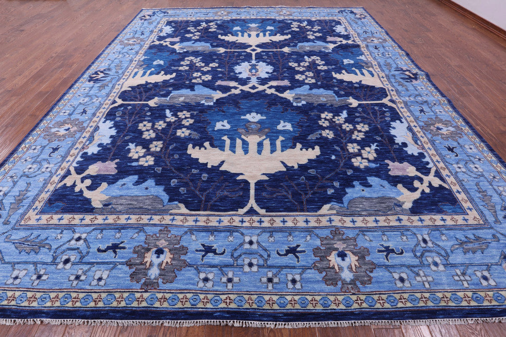 William Morris Handmade Wool Rug 12' 1" X 15' 1" - Q19233