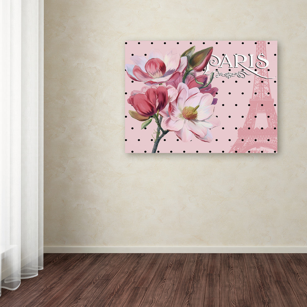 Tina Lavoie 'Paris Magnolias I' Canvas Art, 18" x 24"