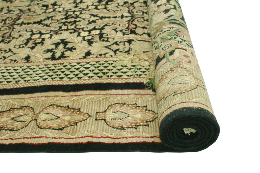 Pak-Persian Dantina Black/Light Brown Rug, 7'10x10'4