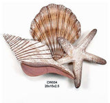 Large Shell Cluster Wooden Wall Sculpture