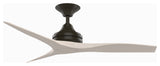 Fanimation Spitfire Ceiling 60" Fan, Dark Bronze Motor, White Washed Blades