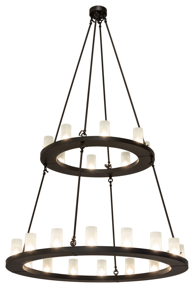 54" Wide Loxley 24 Light Two Tier Chandelier