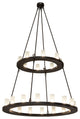 54" Wide Loxley 24 Light Two Tier Chandelier