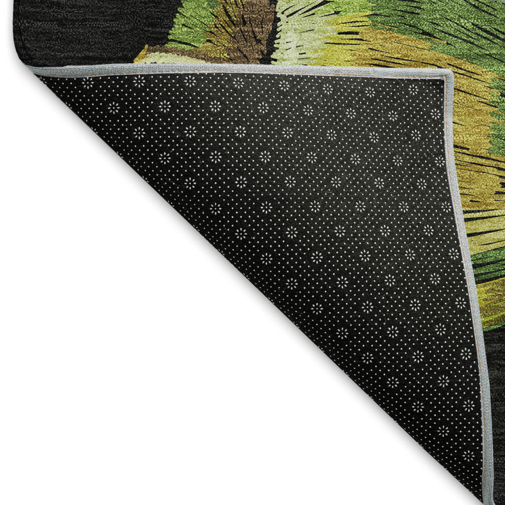 Addison Premium Washable Mayfield AMF163 black 8' x 10' Rug