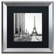 Alan Blaustein 'Tour Eiffel 5' Art, Silver Frame, Black Mat, 16x16