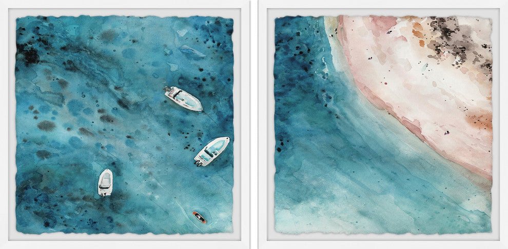 Perfect Getaway Diptych, 64"x32"
