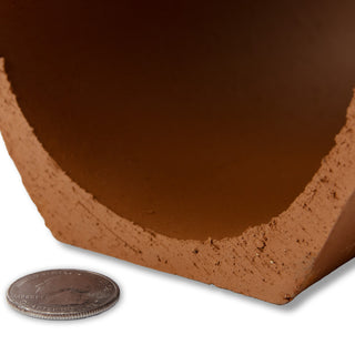 Botellero 4-3/4" x 9-1/4" 2-Bottle Terra Cotta Ceramic Stackable Floor Wine Rack