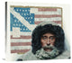 "The Flag Reaches North Pole" Stretched Canvas Giclee by Mort Kunstler, 30x27"