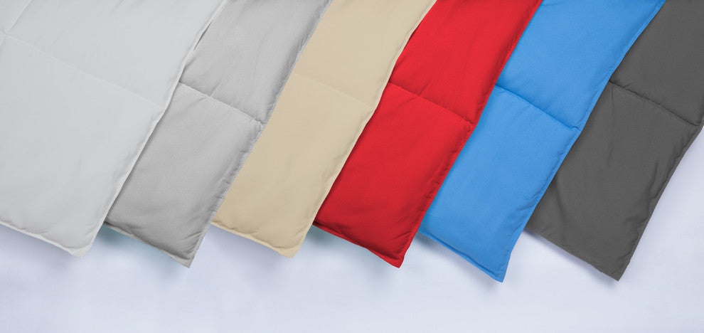 All Season Microfiber Down Alternative Comforter, White, Twin