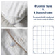Delara 100% Eucalyptus Lyocell Tencel Duvet Cover Set, Fog, Queen, 88"x92"