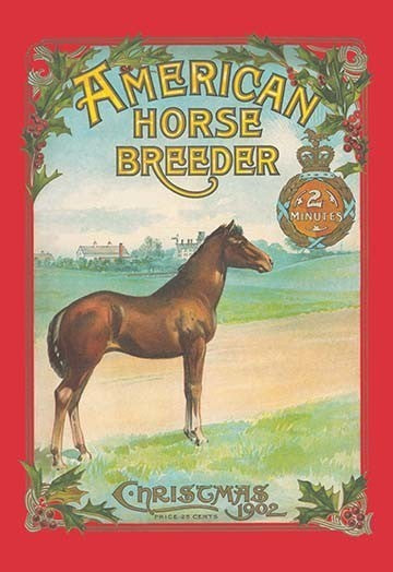 "American Horse Breeder, Christmas 1902", 20"x30", Canvas Poster