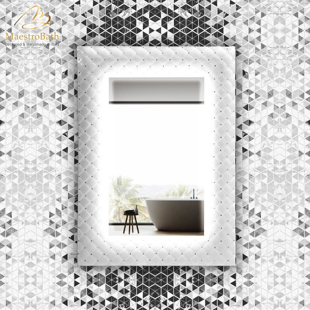 Bianca Luxury Crystal Single Vanity Mirror
