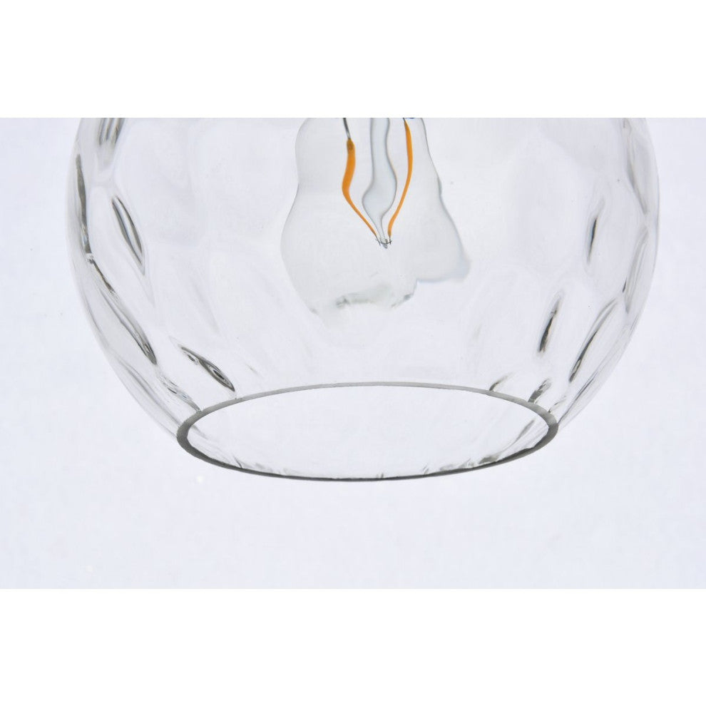 Living District Cashel 1-Light Plug-In Pendant Black