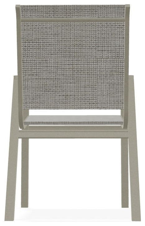 Bazza Sling Stackable Outdoor Dining Chair, Burke/Storm