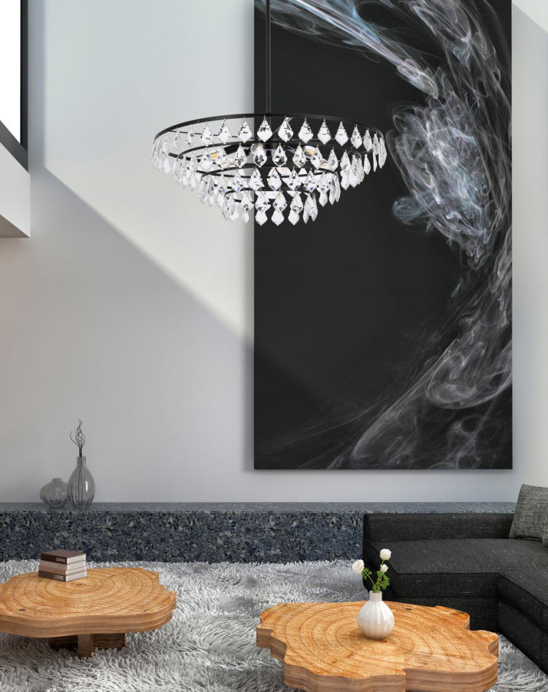 Evan 28" Pendant, Black