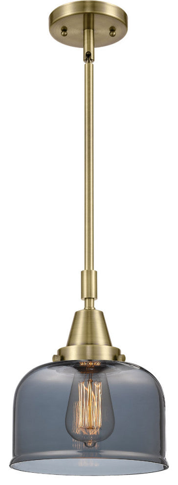 Innovations Lighting 447-1S-AB-G73 Large Bell 1 Light 8" Mini Pendant