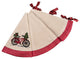 Noel Bike Christmas Tree Skirt, Natural, 56" Round