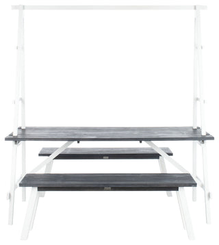 Safavieh Willamy 3-Piece Dining Set Ash Gray/White